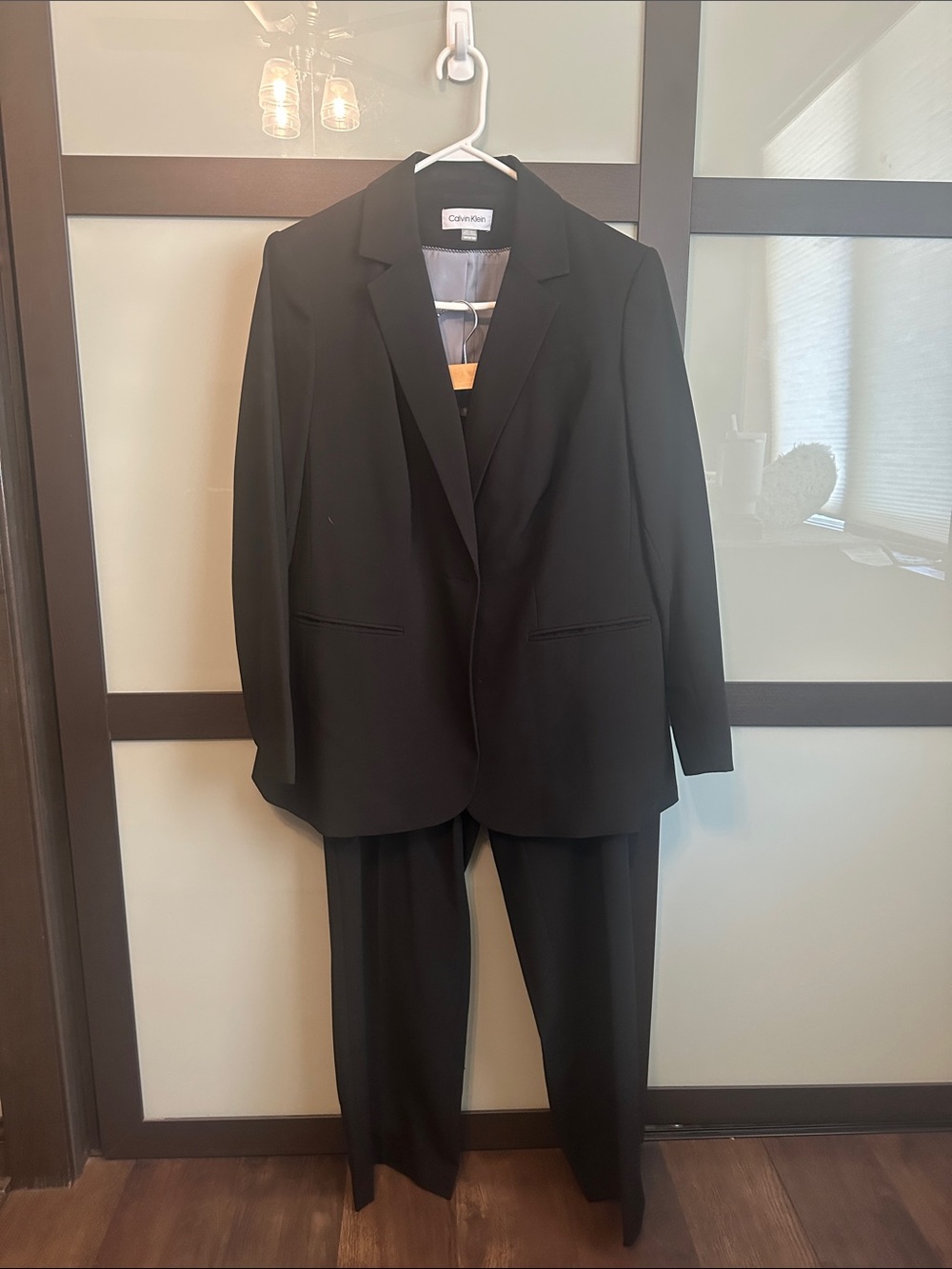 Calvin Klein Black Women's Blazer & Pants Suit